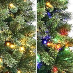 Puleo International 7.5ft. Pre-Lit Pine Christmas Tree