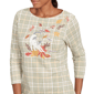 Petite Ruby Rd. Must Haves II Autumn Cat Houndstooth Tee - image 5
