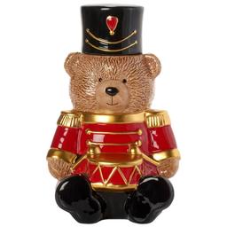 Home Essentials 87 Oz Red Nutcrker Teddy Bear Cookie