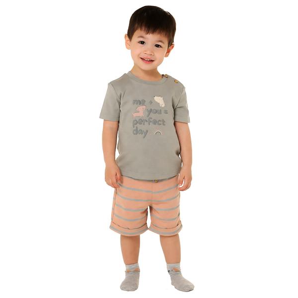 Toddler Boy Adley & Hudson Dog Graphic Top & Short Set w/ Socks