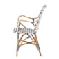 Baxton Studio Bryson French Blue & White Weaving Bistro Chair - image 4