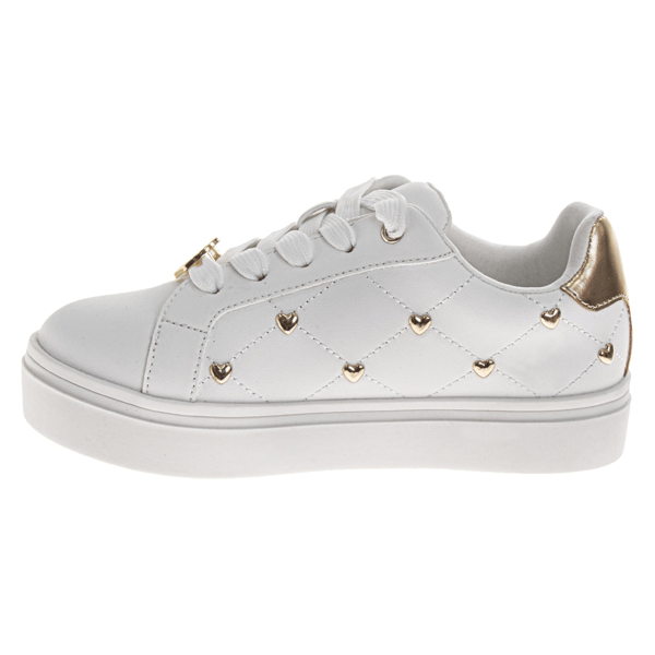 Little Girls Badgley Mischka® Heart-Studded Fashion Sneakers