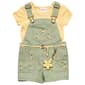 Toddler Girl Little Lass Floral Shortall Set - image 1