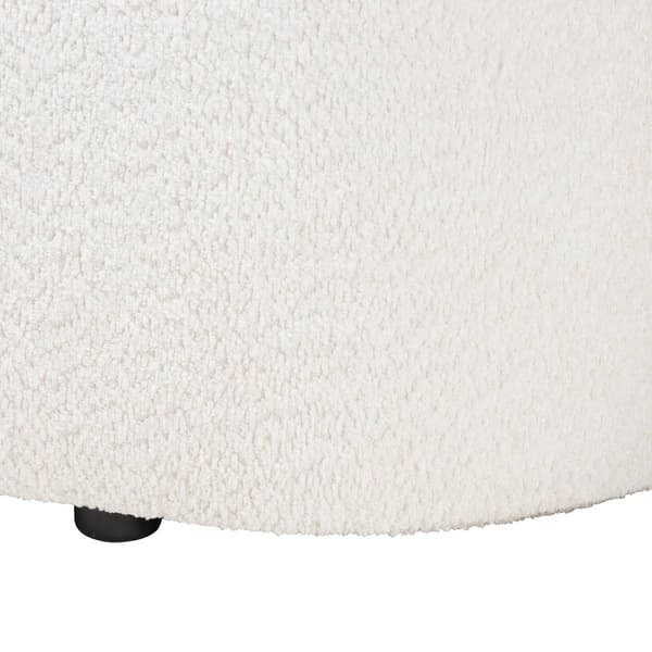 Baxton Studio Lavina Modern Teddy-Bear Fabric Storage Bench