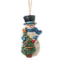 Jim Shore Snowman with Tree Christmas Ornament - image 1
