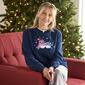 Womens Hasting & Smith Snow Owls Embroidered Sweatshirt - image 1
