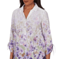 Womens Alfred Dunner Grand Bazaar Floral Button Down Blouse - image 5