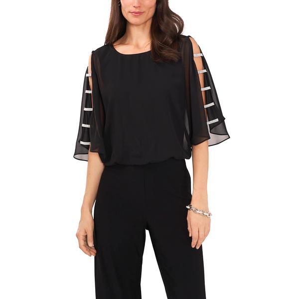 Womens MSK Rhinestone Ladder Trim Jumpsuit - Boscov's
