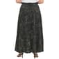Plus Size NY Collection Tie Waist Faded Paisley Maxi Skirt - image 2