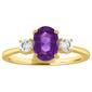 Gemstone Classics&#40;tm&#41; Oval Amethyst Gemstone 10kt. Yellow Gold Ring - image 1
