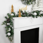 Northlight 6ft. Frosted Pinecones & Ornaments Christmas Garland - image 2