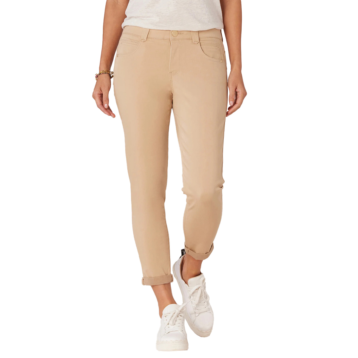 Open Video Modal for Womens Democracy "Ab"solution&#174; Crop Skinny Jeans