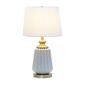 Lalia Home Classix 25in. Fluted Ceramic & Metal Table Lamp - image 1