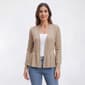 Womens 89th & Madison Long Sleeve Peplum Cardigan - image 1