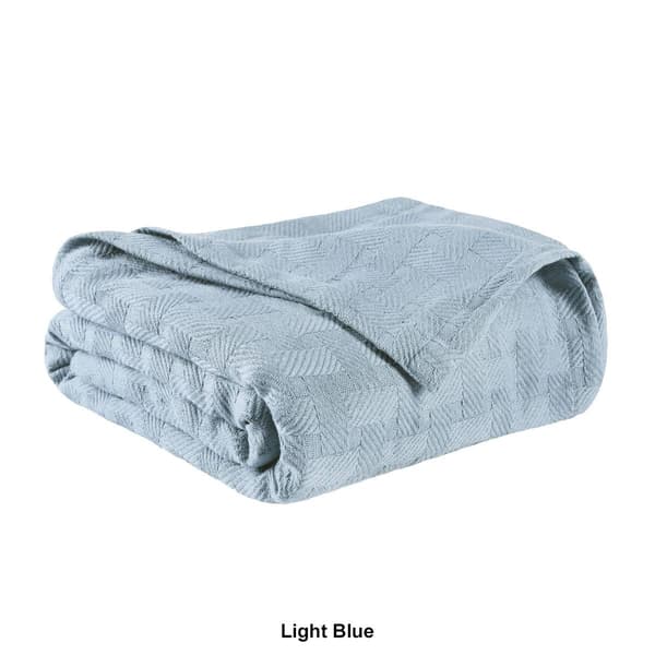Superior Basketweave All-Season Cotton Blanket