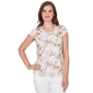 Womens Emaline Verde Grove II Short Sleeve Tropical Leaf Tee - image 1