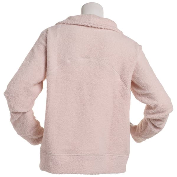 Womens Spyder Sherpa Mixed Media 1/4 Zip Pullover Sweatshirt