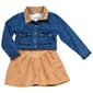 Girls (4-6x) Little Lass(R) 2pc. Faux Suede Dress with Denim Jacket - image 1