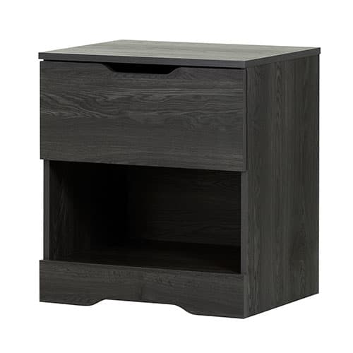 South Shore Holland 1-Drawer Nightstand - Grey Oak