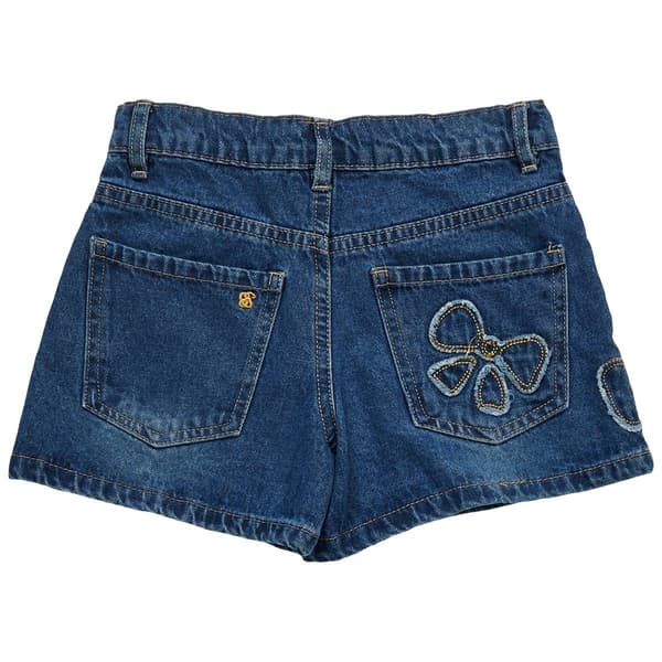Girls (7-16) Jessica Simpson Denim Bow Patch Shorts