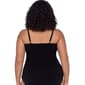Plus Size TrimShaper Rose Ombre Hanky Hem Tankini Swim Top - image 2