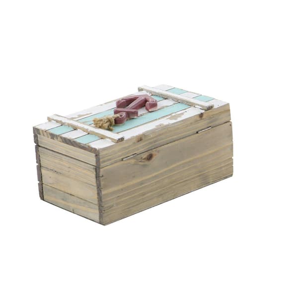 9th & Pike&#174; Small Rectangular Nautical Boxes - Set of 2