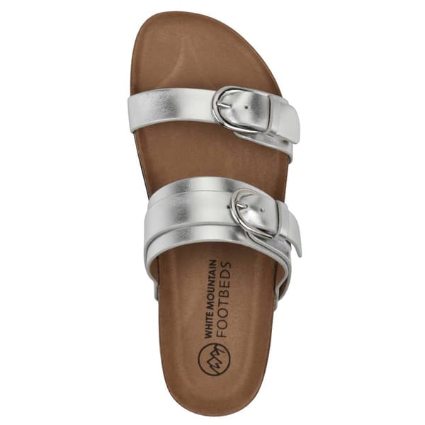Womens White Mountain Hardball Footbed Sandals