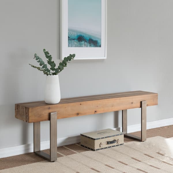 Southern Enterprises Dunlin Rustic Industrial Bench - image 