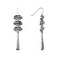 Roman Bella Uno Silver-Tone Linear Earrings - image 1