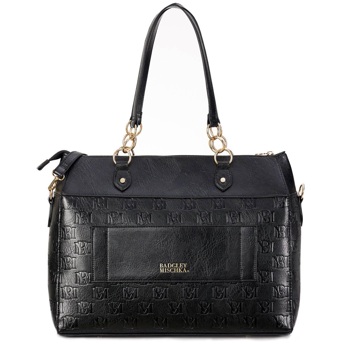 Badgley Mischka Madalyn Vegan Leather Travel Tote Weekender Bag