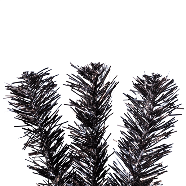 Northlight 4ft. Slim Tinsel Artificial Halloween Tree