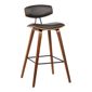 Armen Living Fox 28.5in. Bar Height Faux Leather Modern Barstool - image 1