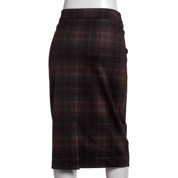 Womens Zac & Rachel Plaid Compression Skirt
