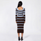 Juniors Madden Girl English Stripe Wide Square Neck Sweater Dress - image 3
