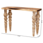 bali & pari Nasnan Teak Wood Console Table - image 9