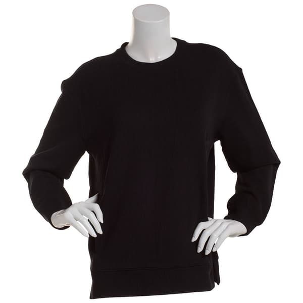 Womens 90 Degree by Reflex Rib Amaya Crew Top - image 