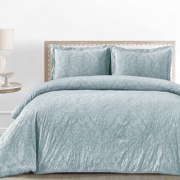 Hudson Valley Stone Wash Cotton Jacquard 3pc. Comforter Set - image 