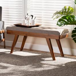 Baxton Studio Alona Upholstered Wooden Dining Bench