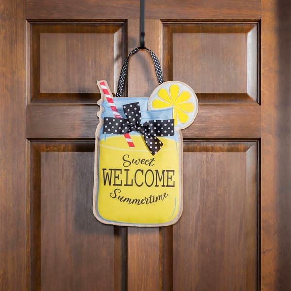 Evergreen Sweet Summertime Burlap Door Decor