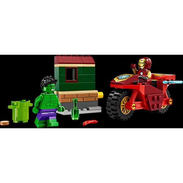 LEGO&#174; Marvel Iron Man with Bike & The Hulk