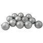 Northlight 12ct. Pewter Grey Matte Christmas Ball Ornaments - image 1