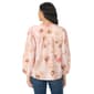 Womens Gloria Vanderbilt 3/4 Sleeve Button Floral Blouse - image 2