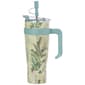 Double Wall Insulated 40oz. Tropical Tumbler with Straw - image 1