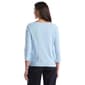 Petite Rafaella® 3/4 Sleeve Button Shoulder Detail Blouse - image 2