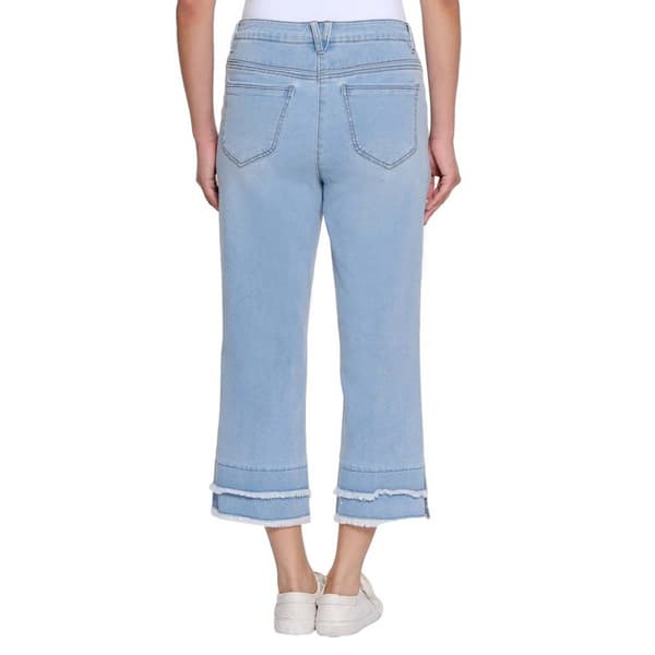 Petite Multiples 5-Pocket Double Fringe Hem Jeans