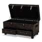 Baxton Studio Callum 2 Drawer Storage Trunk Ottoman - image 2