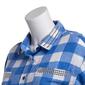 Juniors No Comment Buffalo Oversized Studded Flannel Shirt - image 3