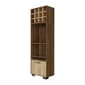 FM FURNITURE Aubree Mahagony Corner Bar Cabinet - image 1