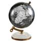 9th & Pike&#40;R&#41; Black Marble And Metal Modern World Globe - image 1