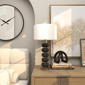 CosmoLiving by Cosmopolitan Contemporary Black Metal Table Lamp - image 6